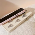 thumbnail image 3 of for iPhone Case,Cute ElectroPlated Love Heart Solid Color Silicone Camera Lens Protection Soft Shockproof Phone Case (Black,iPhone 12 Pro Max), 3 of 6