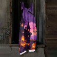 thumbnail image 5 of Halloween Womens Jumpsuits Plus Size Boho Beach Womens Romper Sleeveless Halloween Pumpkin Jumpsuits Rompers Loose Fit Spaghetti Strap Womens Overalls Ginger 2XL, 5 of 7