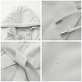 thumbnail image 5 of Women's Lightweight Rain Jacket With Adjustable Hood And Belt For Wet Weather Protection, 5 of 9