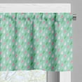 thumbnail image 5 of Ambesonne Funny Valance & Curtain, Rain Droplets Retro Art, 55"x36", Green Pink, 5 of 6