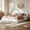 White, variant on Christopher Knight Home Minimalist Queen Low-Profile Platform Bed, Boucle Upholstered, Black