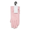 thumbnail image 2 of Time and Tru Women's Bow Gloves, S/M, Soft Pink, 2 of 3