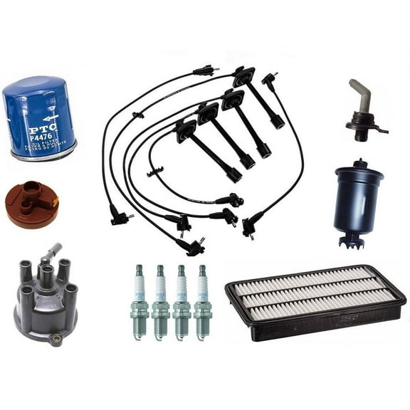 Spark Plug Wire Set Cap Rotor Plugs Air Gas Oil for Toyota Camry 2.2L 96