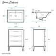 thumbnail image 6 of Swiss Madison SM-BV390MB Hugo 24" Free Standing Single Basin Vanity Set - Brown Oak /, 6 of 6