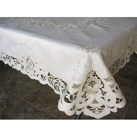 

H7889/1-(52x71) Ivory Elegance Oblong Tablecloth 52 x 71 Beige