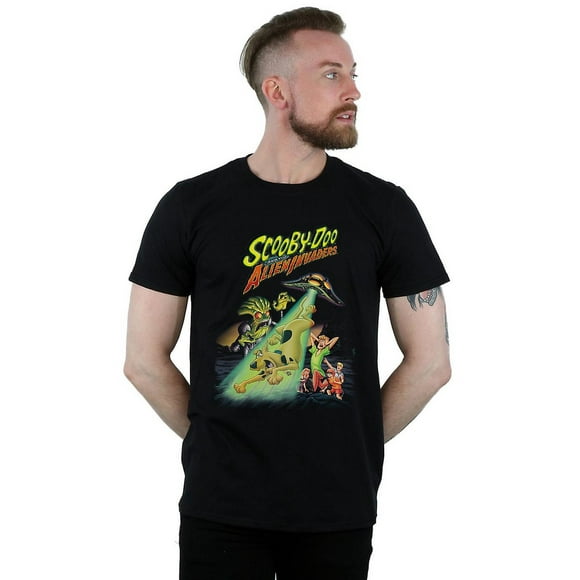 Scooby Doo Mens les Envahisseurs Étrangers T-Shirt en Coton
