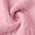 thumbnail image 4 of thefmos Women's Zip Up Long Sleeve Knit Jacket Solid Color Casual Slim Fit Outerwear Fashion Fall Winter Clothes, Pink 2XL, 4 of 6
