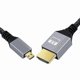 thumbnail image 2 of 10m 4K HDMI to Micro HDMI Braided Wire 120Hz Gold-Plated Interface HD Video Transfer Cable, 2 of 4