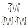 thumbnail image 1 of Qarigey Muletas Trekking Muletas plegables Bastones para caminar Accesorios de senderismo a prueba de golpes Stick Running Trail Canes Silver Type1 NO1, 1 of 6
