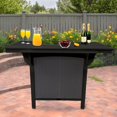 thumbnail image 2 of Cancun HDPE Serving Bar, Black Two-Tone, 2 of 6