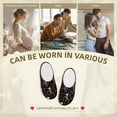 thumbnail image 7 of Kdxio Skeleton with Roses Women's Men's Slippers Plush Slip-On House Slipper for Winter Indoor Soft Cushion Non-slip Fluffy Slides Slippers-8, 7 of 7