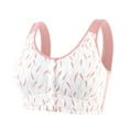 thumbnail image 2 of Pink Women's Bra, Bras For Women Front Closure Lightly Lined No Underwire T Shirt Bras For Everyday Full Coverage Comfort Supportive Bralette,Women's Bra 50, 2 of 5