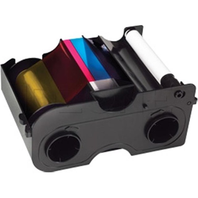 Dtc4000 Ymckok Cartridge with cleaning Roller: Full-color Ribbon With Two Resin Bla