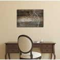 thumbnail image 2 of wall26 Abstract Tree Canvas Wall Art - Leaves Blown Away by Wind from White Tree on Vintage Wood Style Background - Gallery Wrap Modern Home Decor | Ready to Hang - 12x18 inches, 2 of 3