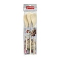 thumbnail image 5 of Natural Hardwood Stirring Spoons Set 10" and 12", Brown, GoodCook, 3-Piece, 5 of 5