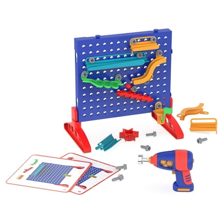 UPC: 0086002041050 | Educational Insights Design & Drill Marble Maze Marble Run STEM Toy Over 50 Pieces Ages 5+