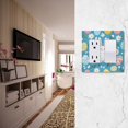 thumbnail image 5 of Yayeee Rocker Switch Wall Plate 1-Gang 4.6"x2.9" Home Decorative Outlet Cover, Blue Easter Bunny, 5 of 6