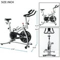 thumbnail image 2 of Exercise Bike Indoor Cycling Bike for Workout Fitness Adjustable Stationary Bicycle Home Gym Equipment Cardio Bikes with LCD Display and Comfy Seat Cushion, 2 of 9