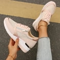 thumbnail image 4 of Slip On Sneakers Women Arch Support Orthopedic Running Shoes Tennis Walking Gym Fashion Sneakers Workout Atheltic Lightweight Breathable Sport Shoes Clearance Sale, 4 of 6