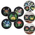 thumbnail image 3 of BUYISI Mushroom Flower Printed Embroidery Kit Diy Cross Stitch Set For Beginners Star With 20Cm Hoop, 3 of 5