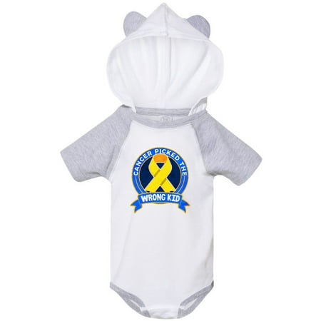 

Inktastic Childhood Cancer Pediatric Cancer Ribbon Gift Baby Boy or Baby Girl Bodysuit