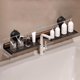 thumbnail image 3 of Organizador de ventosas para lavabo de baño | Soporte de aleación de aluminio y nogal sin taladros | Bandeja de almacenamiento de succión fuerte para cepillo de dientes Jabón Pasta de dientes, 3 of 3