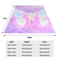 thumbnail image 3 of Vsdgher Purple Sparkling Butterfly Ultra-Soft Micro flannel Blanket Throw Blankets for Couch Sofa, Bed (4 sizes)-50"x40", 3 of 7