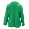thumbnail image 3 of Vedolay Jackets for Women Women's Casual Puff Long Sleeve Open Front Work Office Blazers Jacket,Green S, 3 of 4