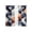 Multi, variant on Navy Blue Burnt Orange Sheer Curtains 63 Inch Length 2 Panels Set, Geometric Retro Abstract Voile Window Treatment Rod Pocket Curtains Sheers Drapes for Bedroom/Living Room/Kitchen 52x"63"x2