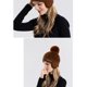 thumbnail image 2 of Sombreros de invierno para mujer, de color liso, modernos, gruesos y cálidos, con capucha y protección para las orejas., 2 of 2