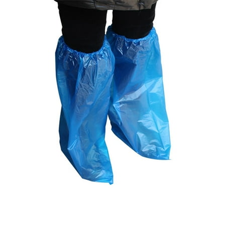 10 Pair Waterproof Knees Covers Plastic Disposable Shoe Covers