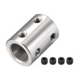 thumbnail image 1 of Acoplamiento de eje de 6 mm a 10 mm L22xD16 Conector de acoplador de motor paso a paso tono plateado, 1 of 3