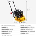 thumbnail image 2 of Towallmark 7HP, 4200 Lbs, Gas Engine, 212cc, Gas, 22.1 x 15.9 Inch Plate Compactors, 5600 VPM, 2 of 7