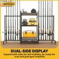thumbnail image 4 of Fishing Rod Holder for Rods  Ground Stand Fishing Pole Holders for Garage  Vertical Fish Rod Rack for Tackle Box  Fishing Supplies a Display Fish Gear Storage  for Man, 4 of 7