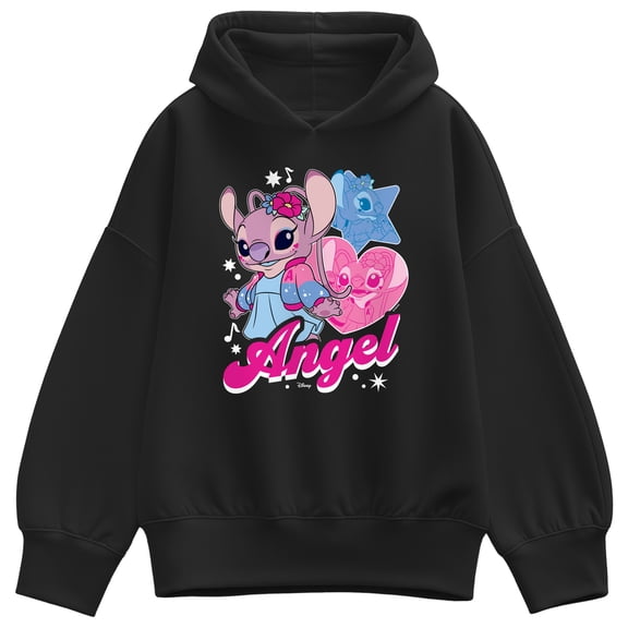 Lilo & Stitch - Angel Popstar - Women's Oversized Fleece Hoodie Sweatshirt