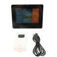 thumbnail image 2 of Indoor Outdoor   Weather Station with Atomic Clock Temperature Humidity Meter HD Color Display Weather  Black, 2 of 7