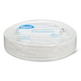 Great Value Uncoated, Microwave Safe, Disposable Paper Plates, 9", White, 100 Count