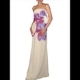 thumbnail image 3 of Vestido Y2k Sin Tirantes para Mujer, Vestido de Verano con Estampado Floral, Espalda Descubierta, Vestido de Cóctel con Hombros Descubiertos Albaricoque L, 3 of 10