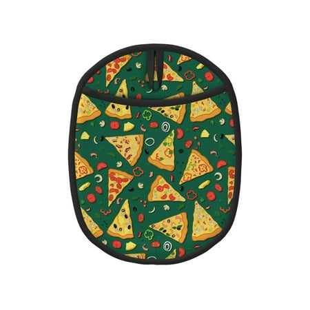 

Tebeau Pizza Print Silicone Pot Holders Multi-Purpose Hot Pads for Kitchen Trivets Potholders Oven Mitts for Baking Cooking Hot Dishes Pans Heat Resistant