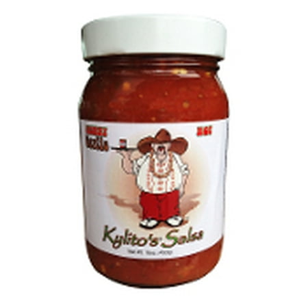 - (2 Pack) Kylitos Salsa Hot Chunky Garlic, 16 oz