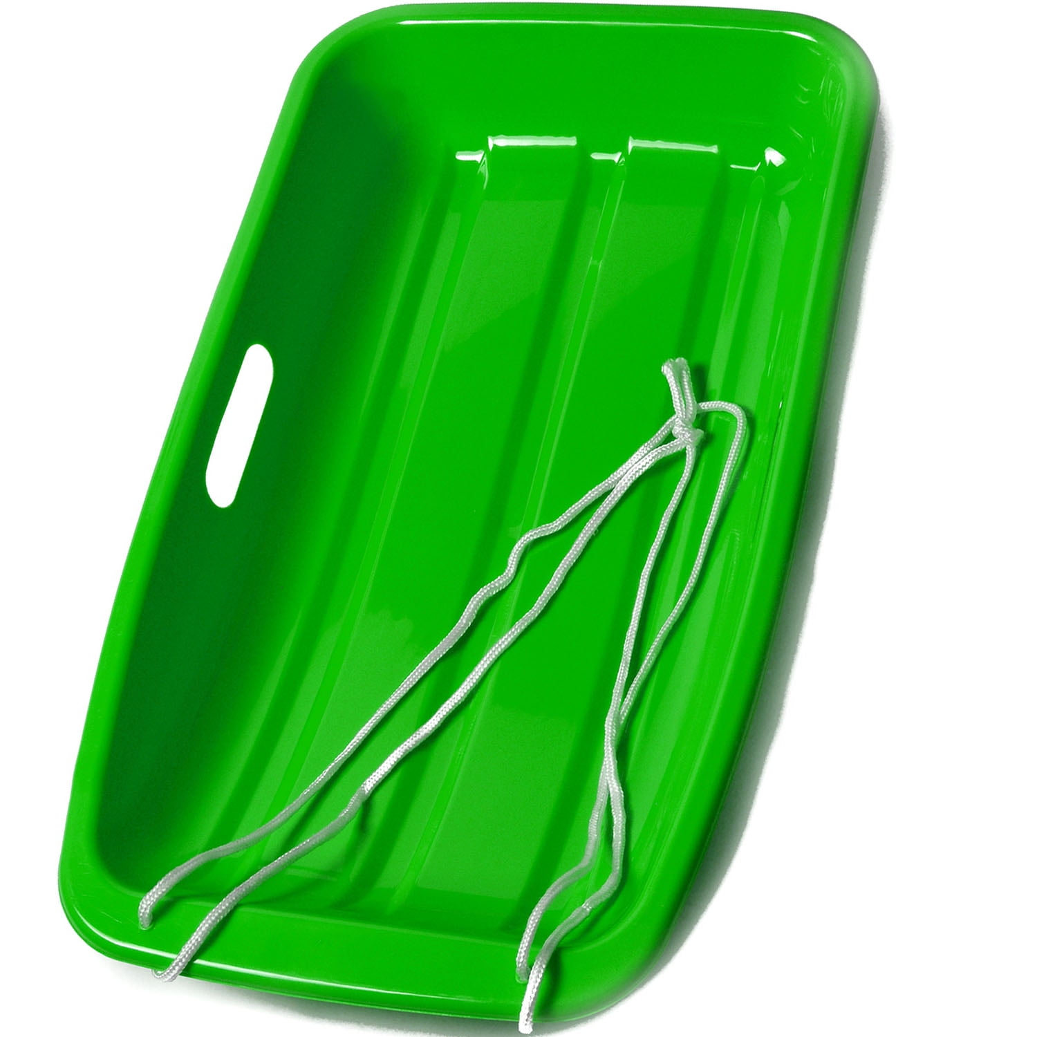 IMage 26" Kids Snow Sled Plastic Toboggan Boat Sledge Snowboard Green 25.6*14.2*4.3inch by