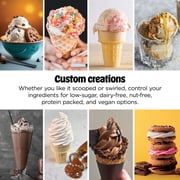 Ninja CREAMi Scoop & Swirl Ice Cream Maker, Soft Serve, CreamiFIT, Gelato, Frozen Custard, 13 Programs, (2) 16 Oz Pint Containers & Lids, NC701 Navy