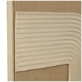 thumbnail image 6 of 41" x 57" Textured Abstract Framed Wall Art with Tan Ribbed Curve Shapes, by DecMode, 6 of 15