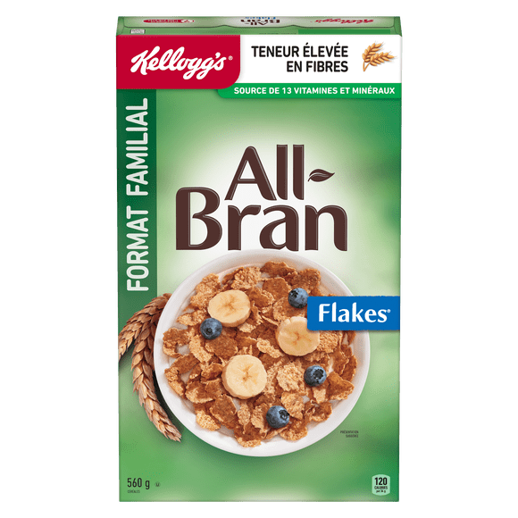 Céréales Kellogg's* All-Bran* Flakes Format Familial 560g
