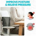 thumbnail image 6 of FORTEM Lumbar Support Cushion, Back Support for Office Chair and Car Seat, Back Rest for Gaming Chair, Memory Foam Pillow, Desk Chair Cushion, Breathable & Washable Cover, Adjustable Straps, 6 of 9