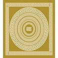 thumbnail image 3 of Ambesonne Greek Duvet Cover Set, Frieze Form Meander Lines, Twin, Pale Amber and White, 3 of 3