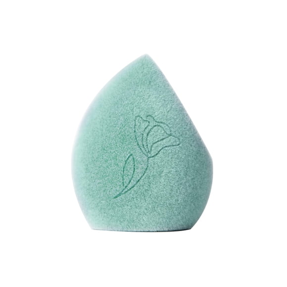 Juno & Co. Esponja De Maquillaje De Microfibra Tecnología De Doble Capa Para Una Cobertura Total Licuadora De Maquillaje Impecable Para Base En Polvo Y Crema (Estilo Bambú Y Color Verde)