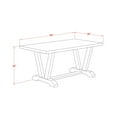 thumbnail image 4 of East West Furniture ast West Furniture V-Style Modern Kitchen Rectangle Dining Table Top with Stylish Legs, 36x60 Inch, VT696, 4 of 4