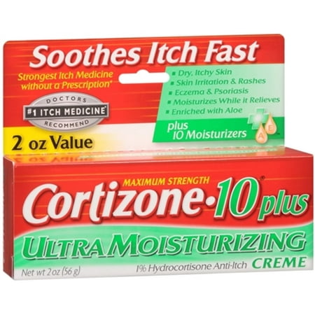 2 Pack - Cortizone-10 Plus Maximum Strength Anti-Itch Creme 2 oz