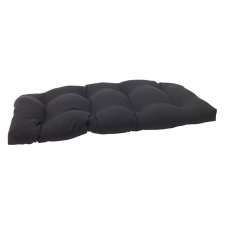 Pillow Perfect Solid 44 in. Wicker Loveseat Cushion